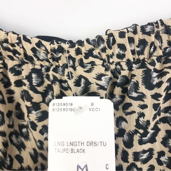 FOREVER 21 | NEW Animal Print Strapless Belted Leopard Maxi Dress Women’s Size M - Picture 7 of 9